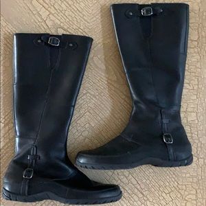 North Face Camryn Tall Black Leather Boot 6.5